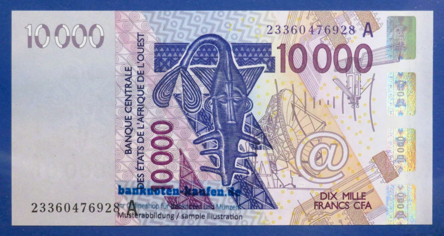 West African States - 10,000 Francs, 2003, uncirculated (UNC), P-118A