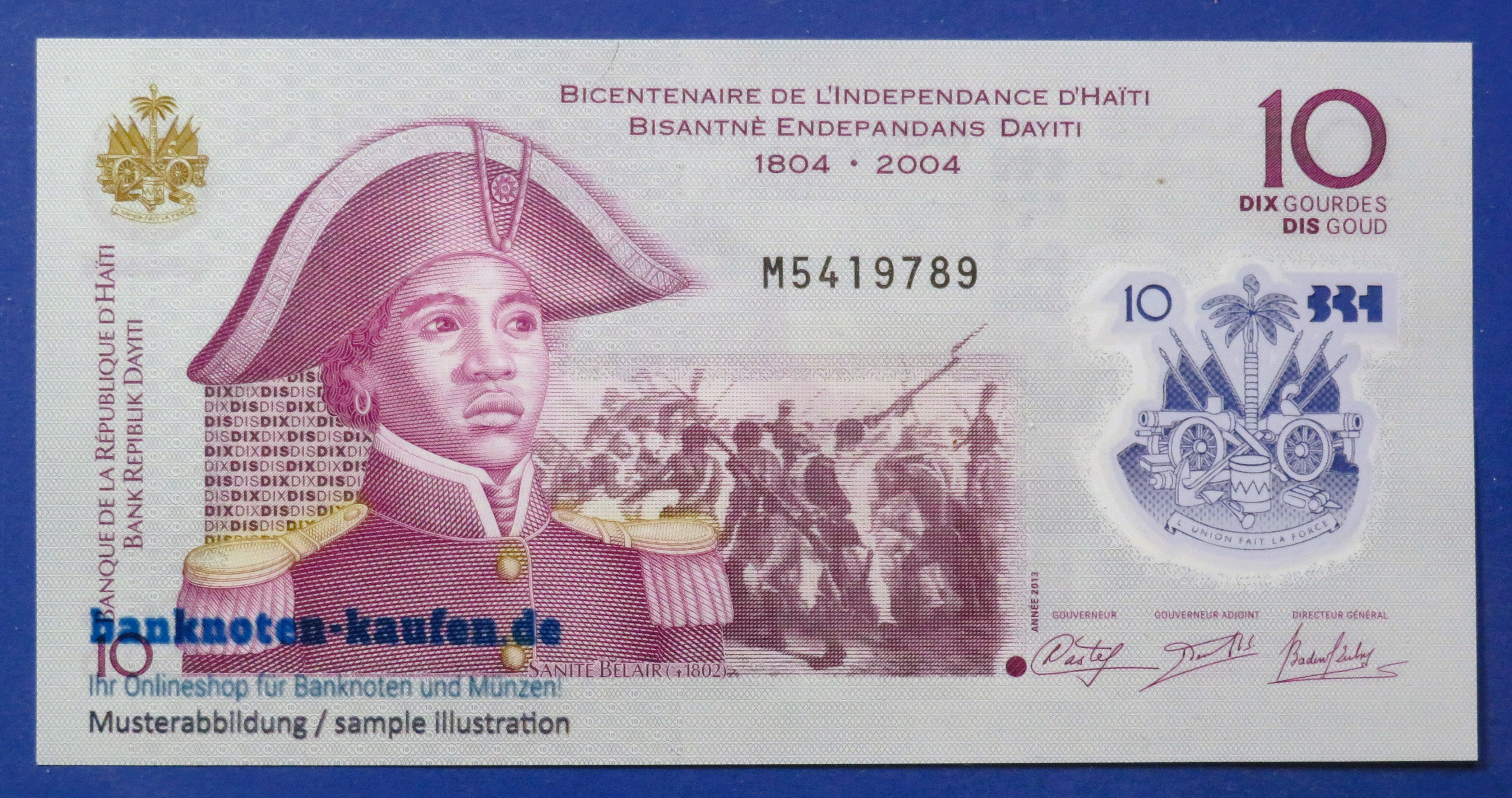 Haiti, 10 Gourdes, 2013, uncirculated (UNC), Polymer, P-279 