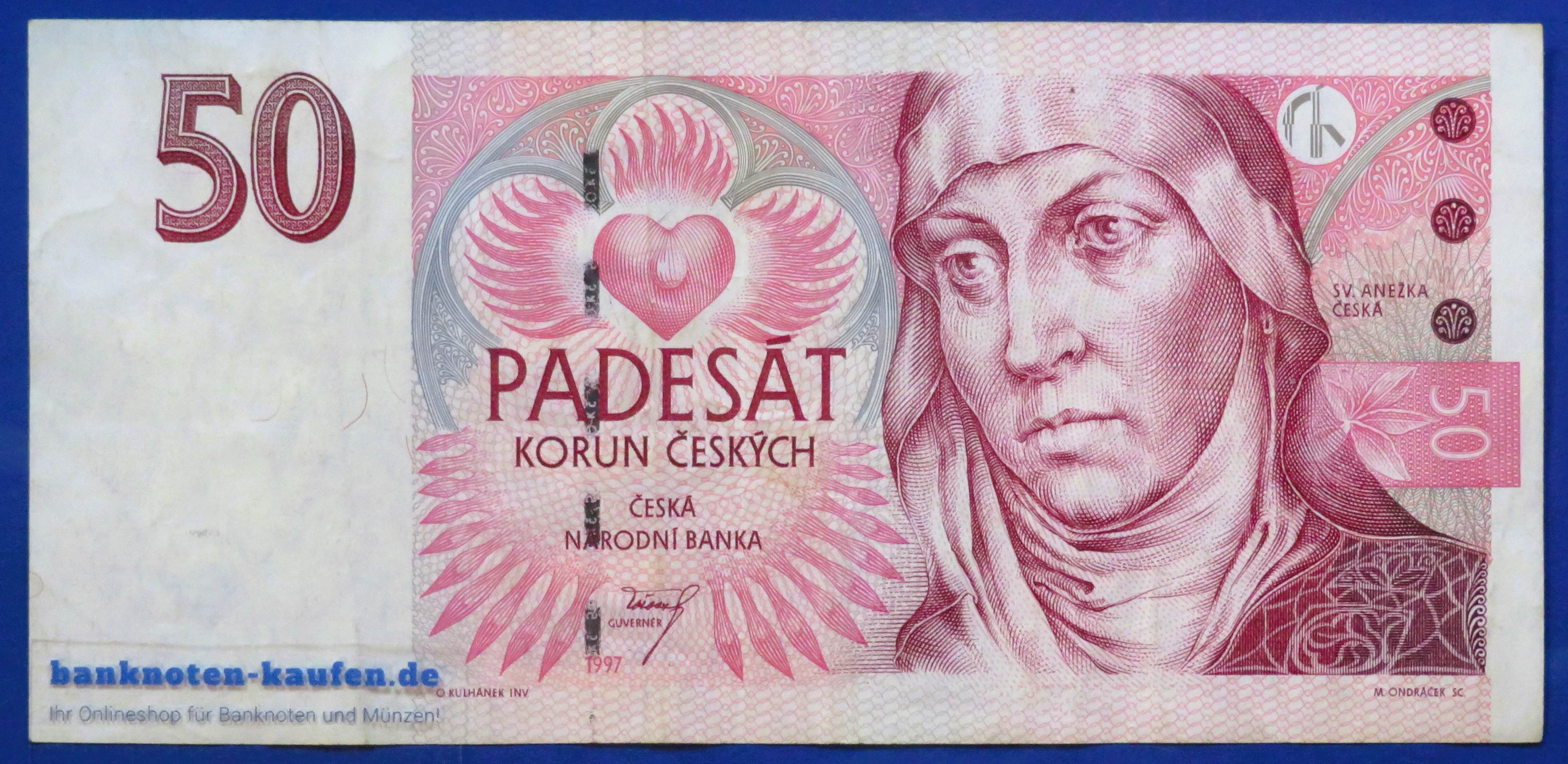 Tschechische Republik, 50 Korun, 1997,  gebraucht (USED / VF), P-17c