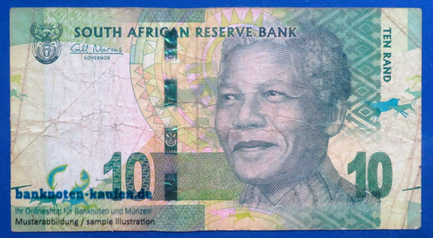 Südafrika, 10 Rand, ND (2012), gebraucht (USED / F), P-133