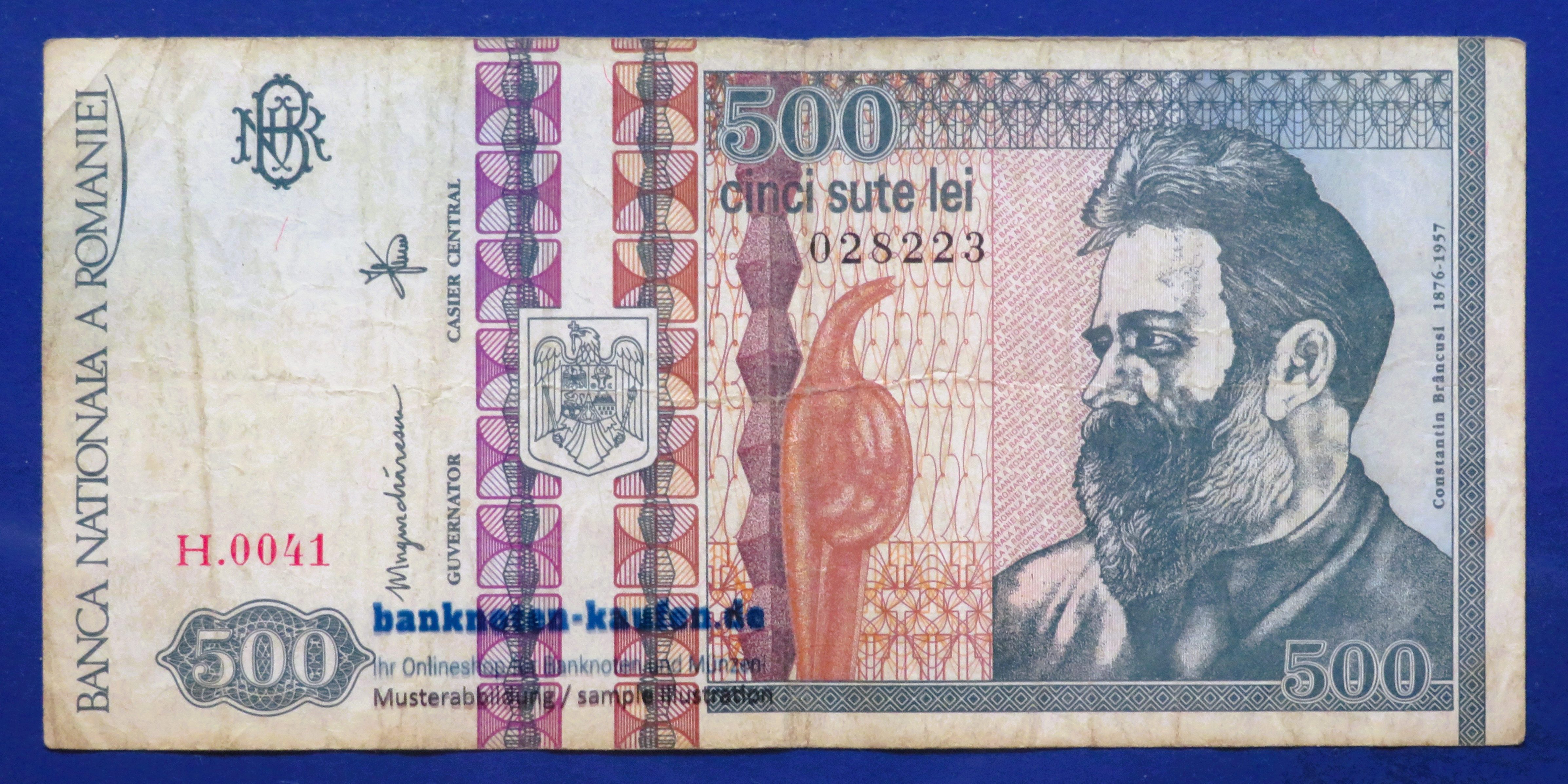 Romania, 500 Lei, 1992, circulated (USED / F), P-101b