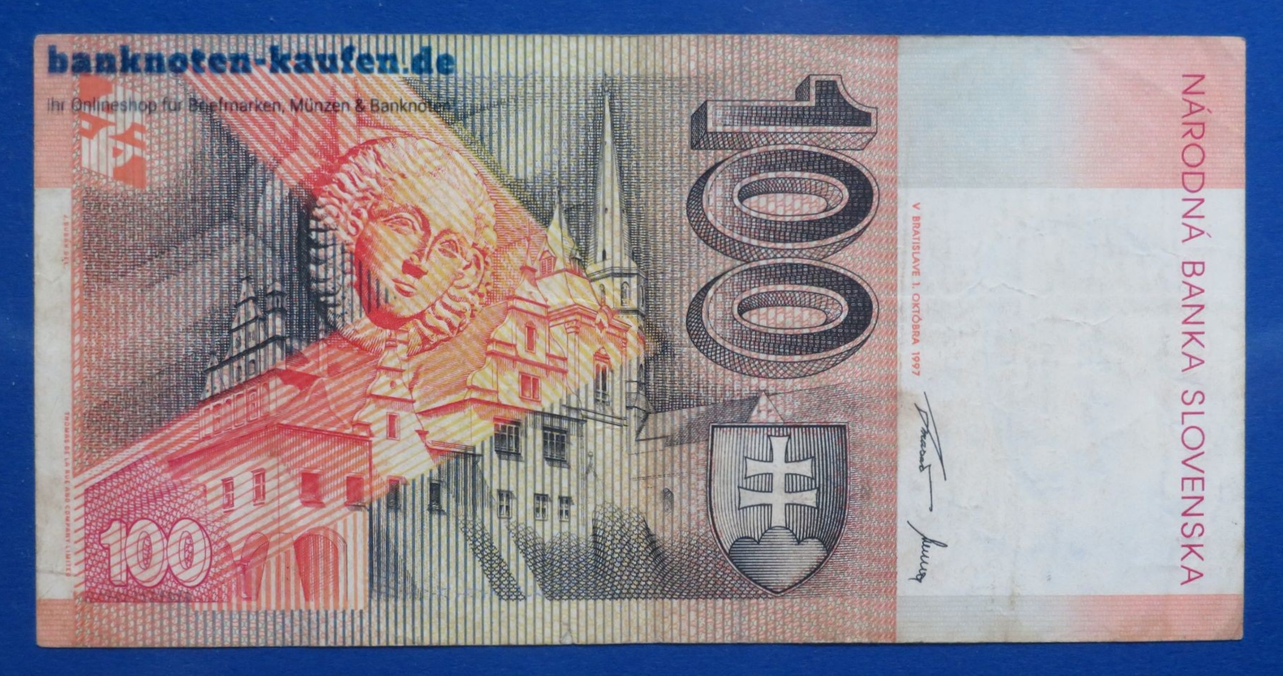 Slowakei, 100 Korun, 1997, gebraucht (USED / VF-), P-25b