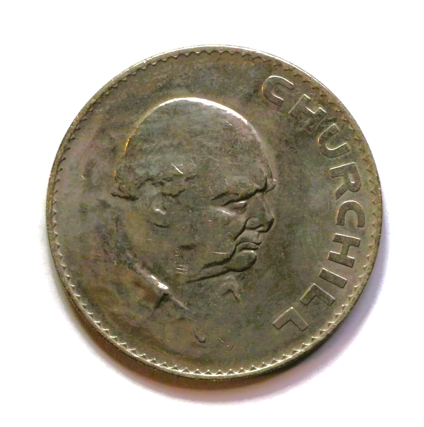 Great Britain - EZM 4: 1 Crown-coin, 1965, circulated (USED / vf), Commemorative issue