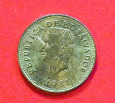 El Salvador: 1 Centavo, 1981, gebraucht (used / ss-vz), # 18.2