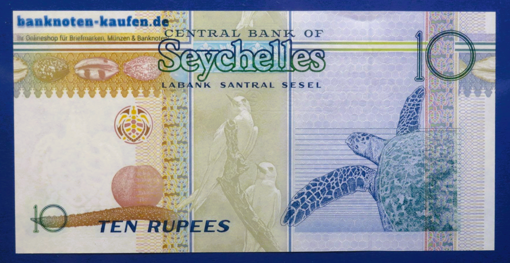 Seychellen, 10 Rupien, 2013, kassenfrisch (UNC), P-42