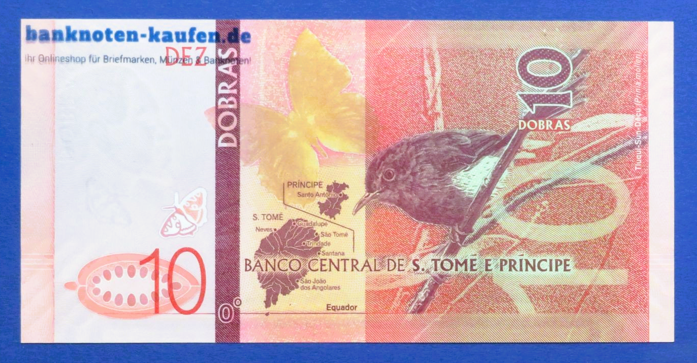 Saint Thomas & Prince, 10 Dobras, 2020, uncirculated (UNC), P-77