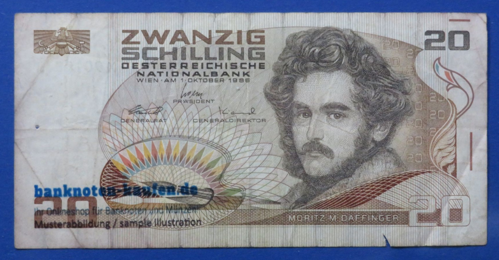 Austria, 20 Schilling, 1986, circulated (USED / F), P-148