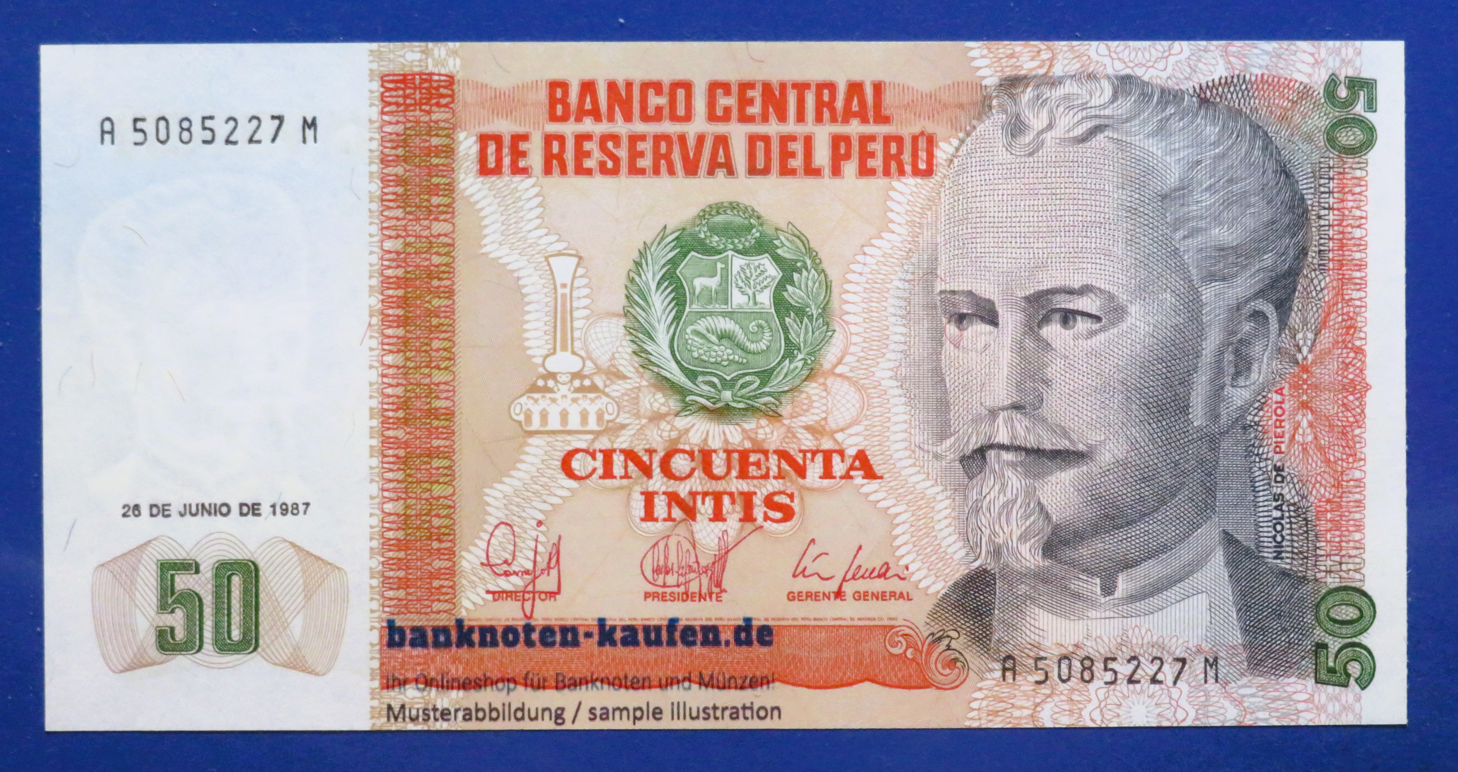 Peru, 50 Intis, 1987, uncirculated (UNC), P-131b