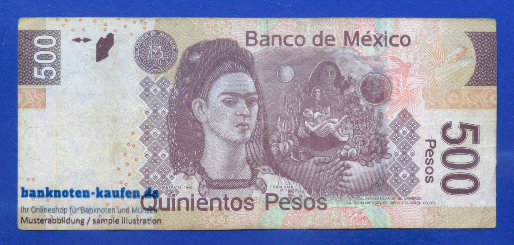 Mexiko, 500 Pesos, 2013, gebraucht (USED / F+), P-126