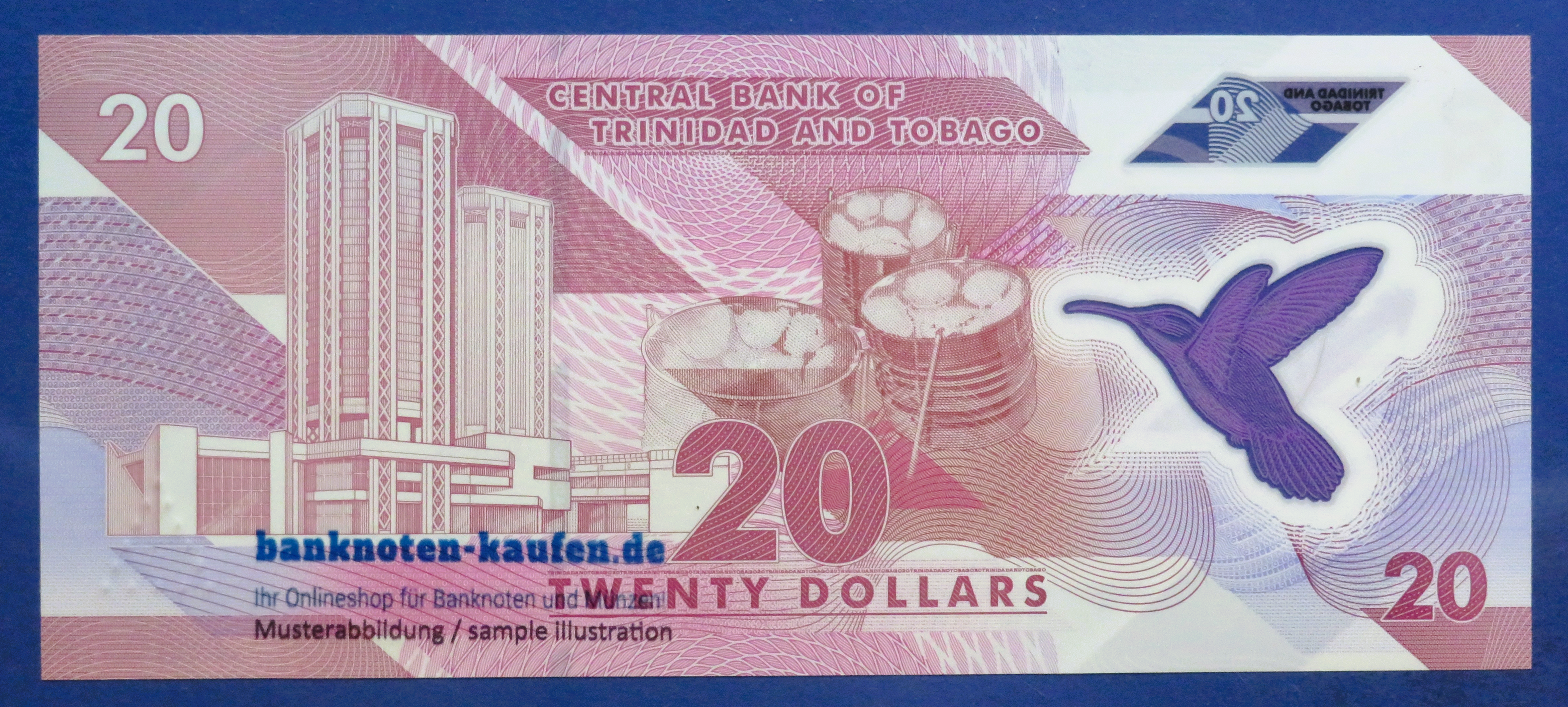 Trinidad und Tobago, 20 Dollars, 2020, kassenfrisch (UNC), Polymer, P-63