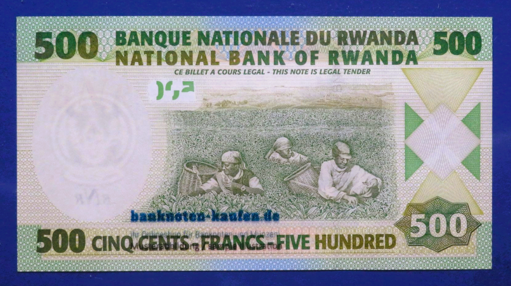 Rwanda, 500 Francs, 2004, uncirculated (UNC), P-30a