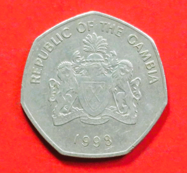 Gambia, 1 Dalasi, 1998, gebraucht (used / s-ss), # 68