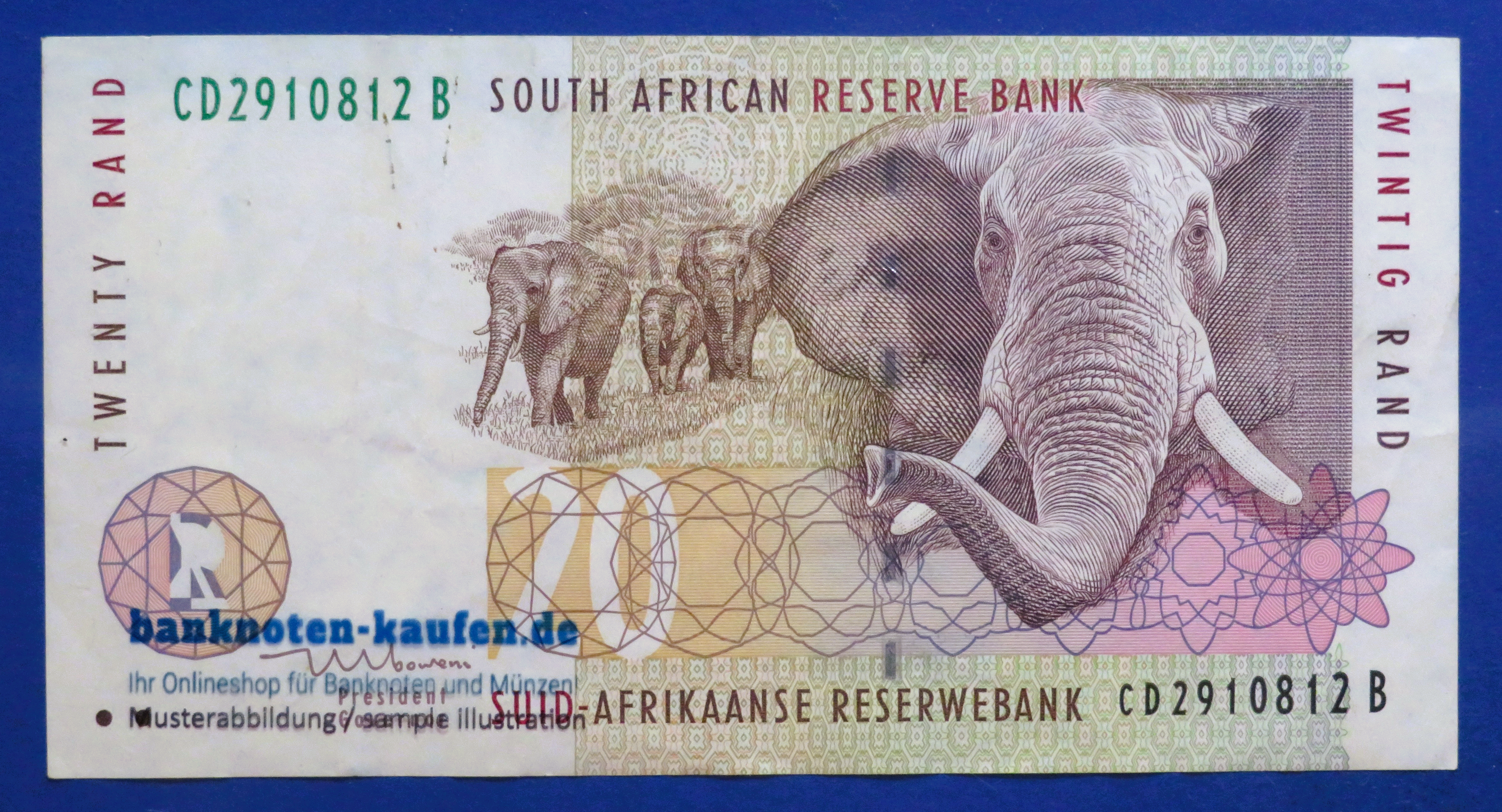 Südafrika, 20 Rand, 1999ND, gebraucht (USED / VF), P-123b