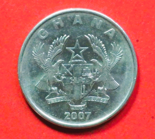 Ghana: 50 Pesewas, 2007+, gebraucht (used / ss-vz), # 40