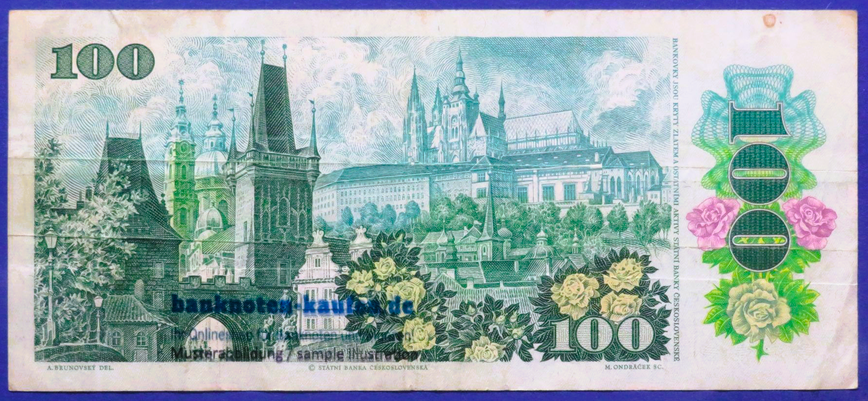 Tschechoslowakei, 100 Korun, 1989,  gebraucht (USED / F), P-97