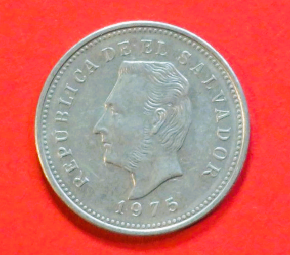 El Salvador: 5 Centavos, 1975, gebraucht (used / ss), # 36