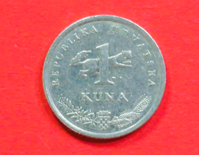 Kroatien:  1 Kuna, 2004, gebraucht (used / ss), Gedenkausgabe, # 84