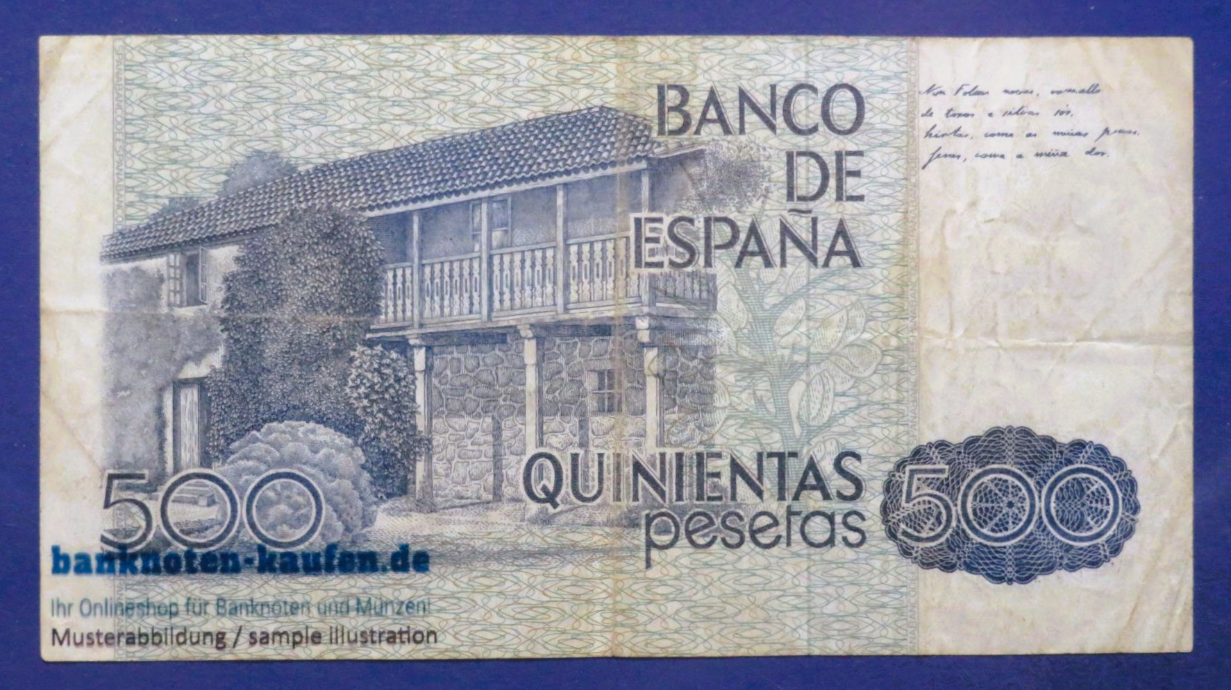 Spanien, 500 Pesetas, 1979, gebraucht (USED / F), P-157