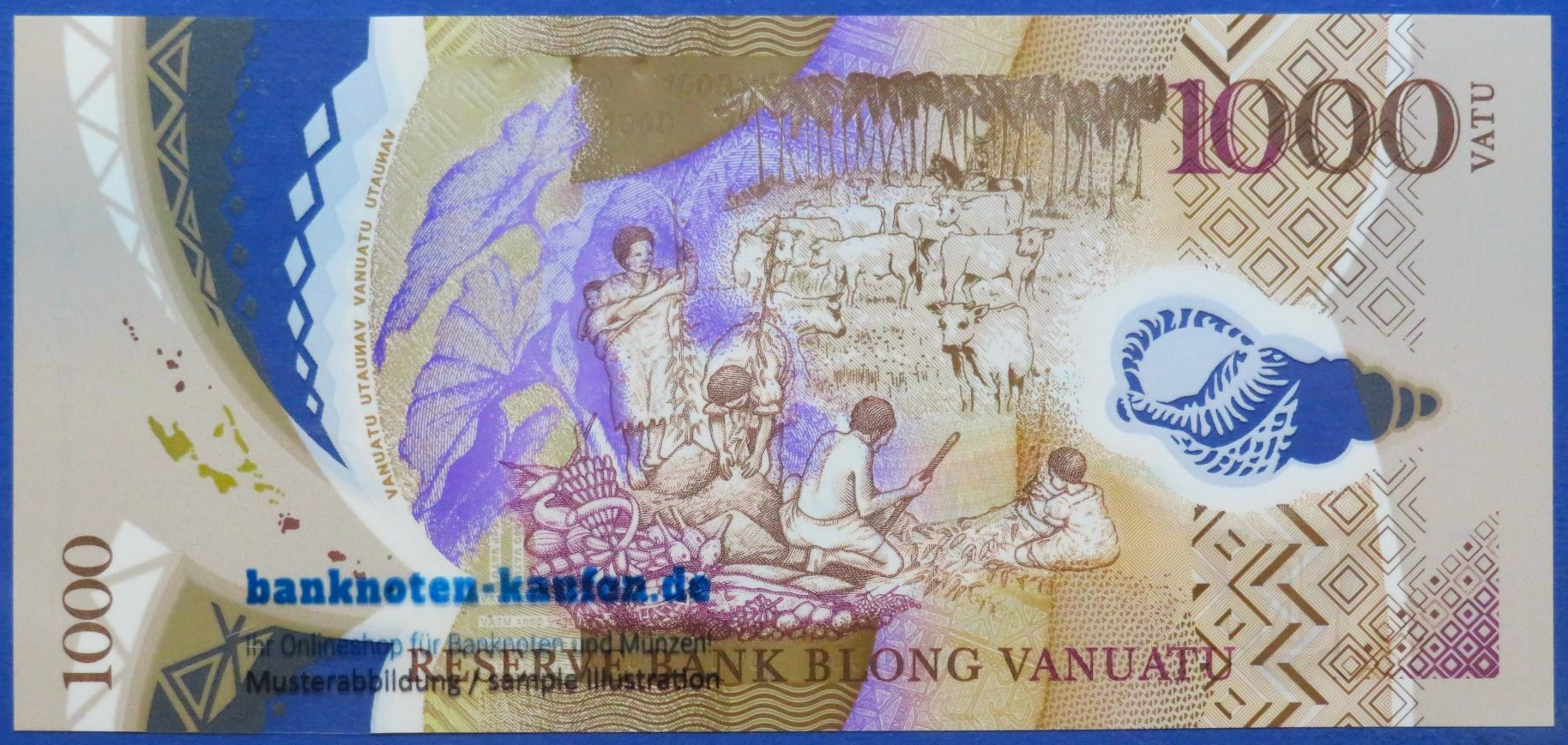Vanuatu, 1.000 Vatu, 2020ND, kassenfrisch (UNC), Polymer, Gedenkausgabe, P-21