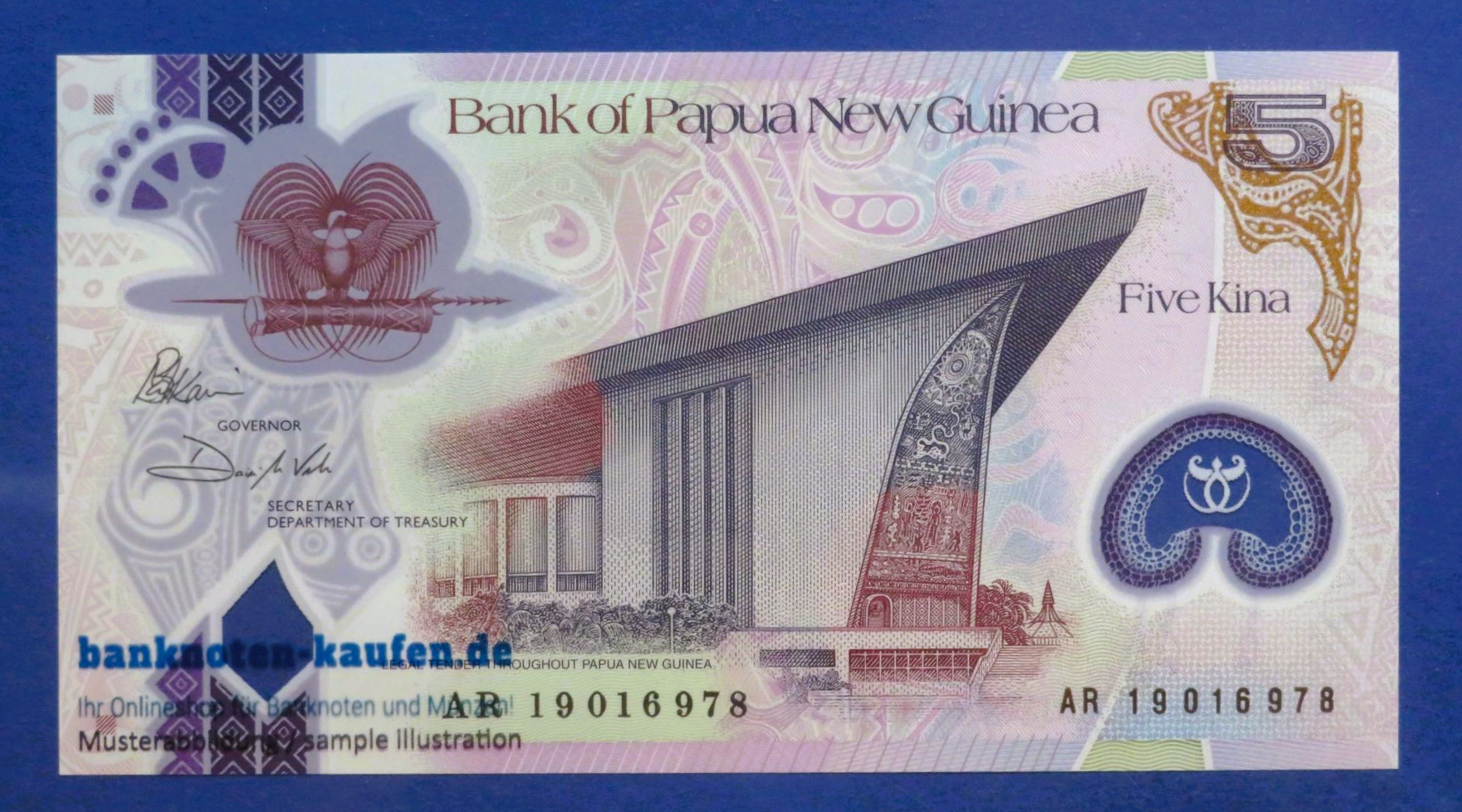 Papua New Guinea, 5 Kina, 2019, uncirculated (UNC), Polymer, P-51b