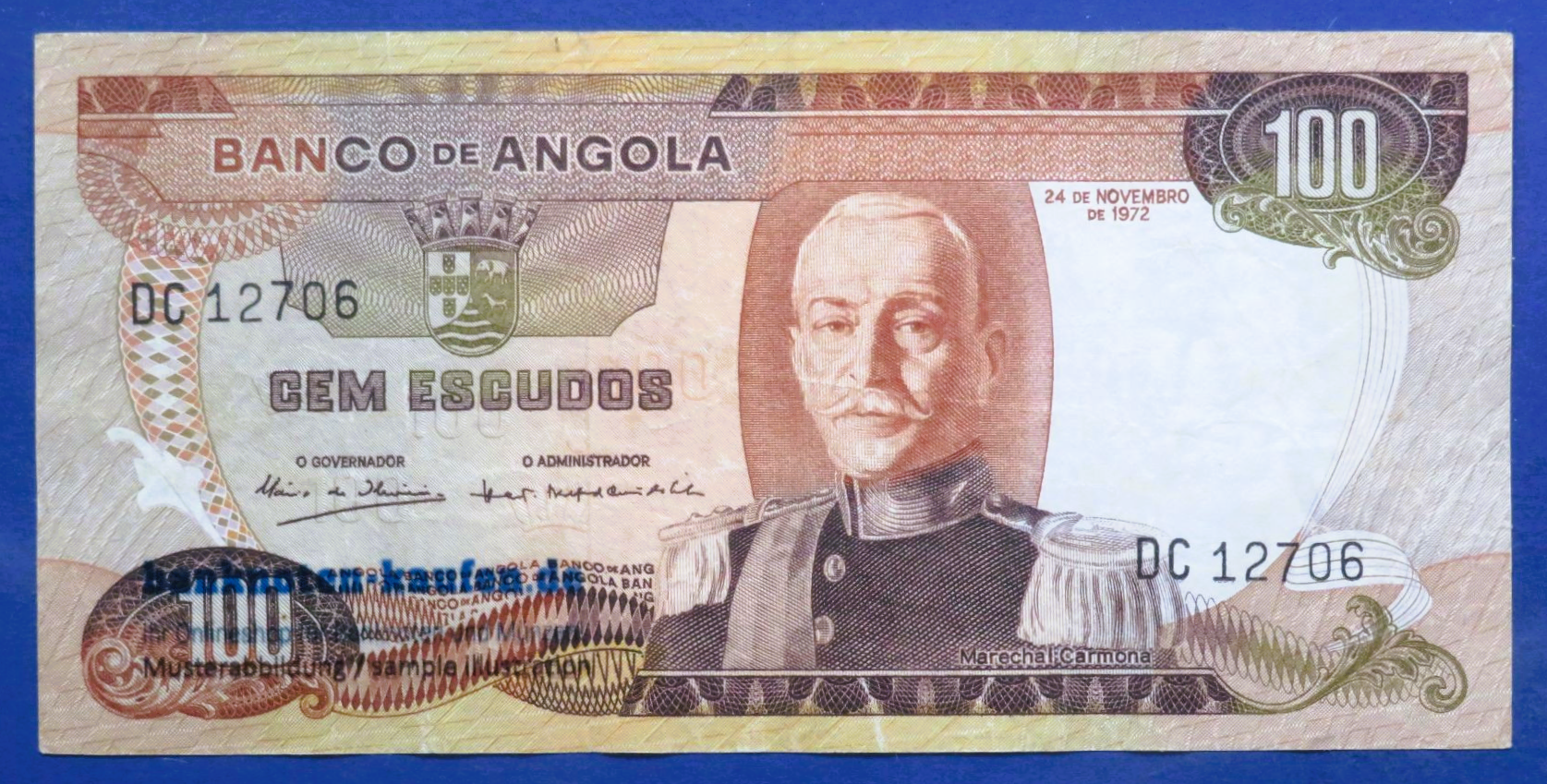 Angola, 100 Escudos, 1972, gebraucht (USED / VF), P-101