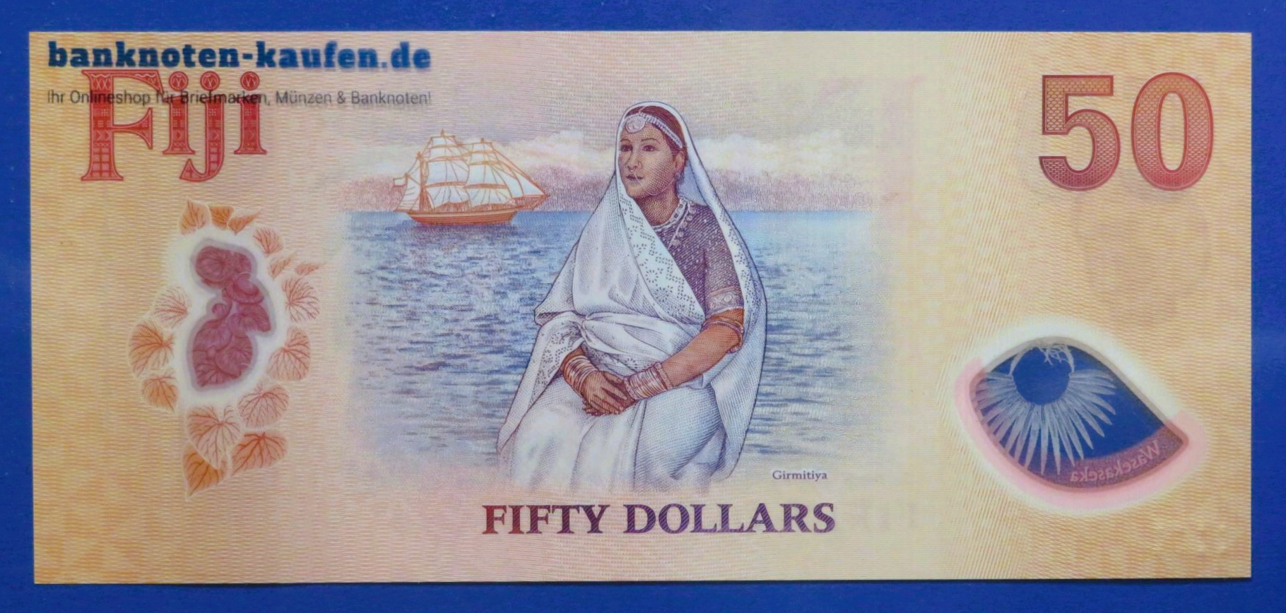 Fidschi, 50 Dollars, 2025ND, kassenfrisch (UNC), Polymer