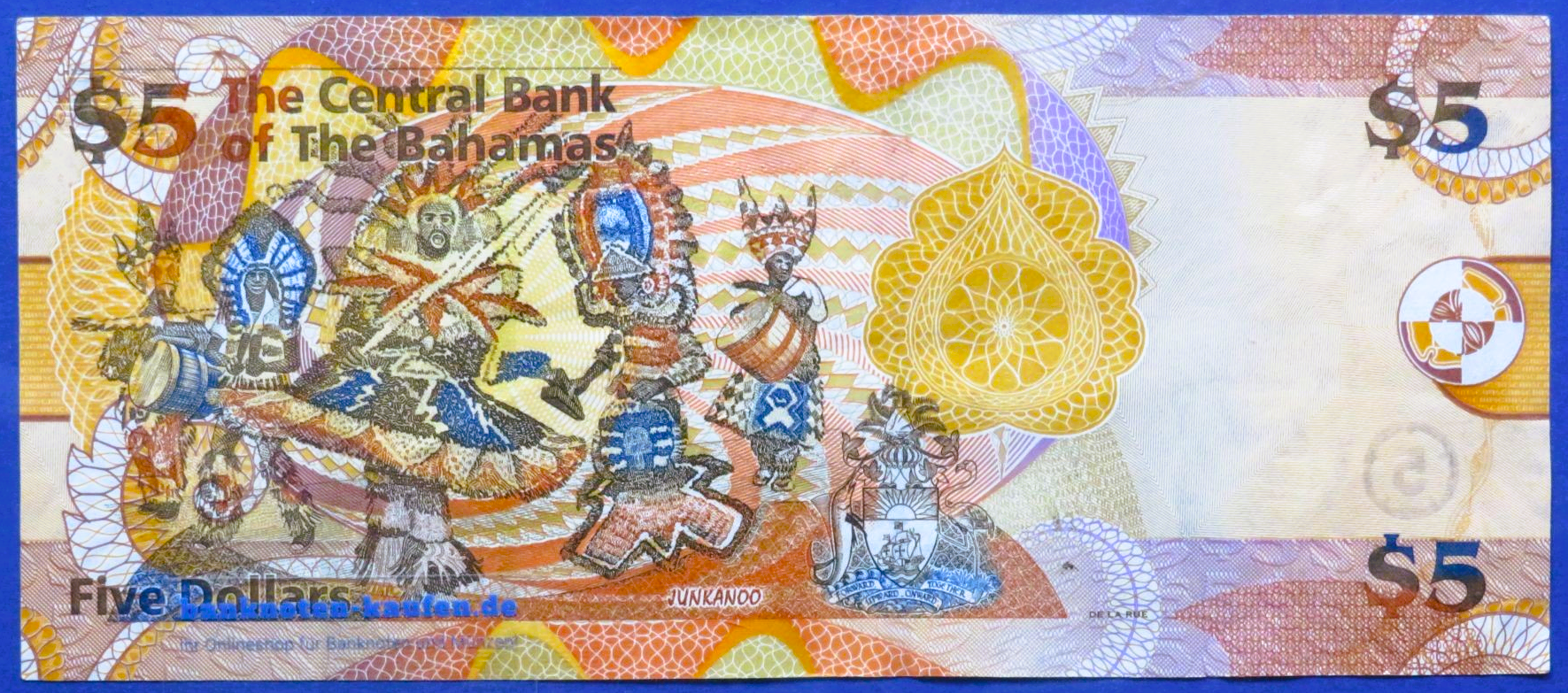 Bahamas, 5 Dollars, 2013, gebraucht (USED / VF), P-72A