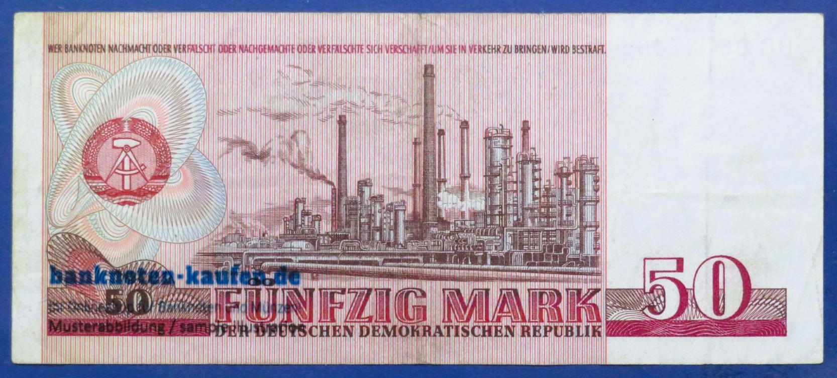 Deutsche Demokratische Republik (DDR), 50 Mark der DDR, 1971, gebraucht (USED/  VF), P-30a