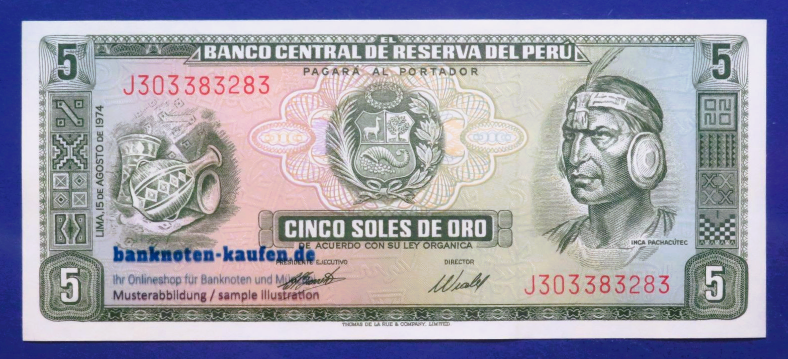 Peru, 5 Soles de Oro, 1974, uncirculated (UNC), P-99c