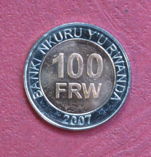 Rwanda, 100 Francs coin, 2007, uncirculated (UNC) 