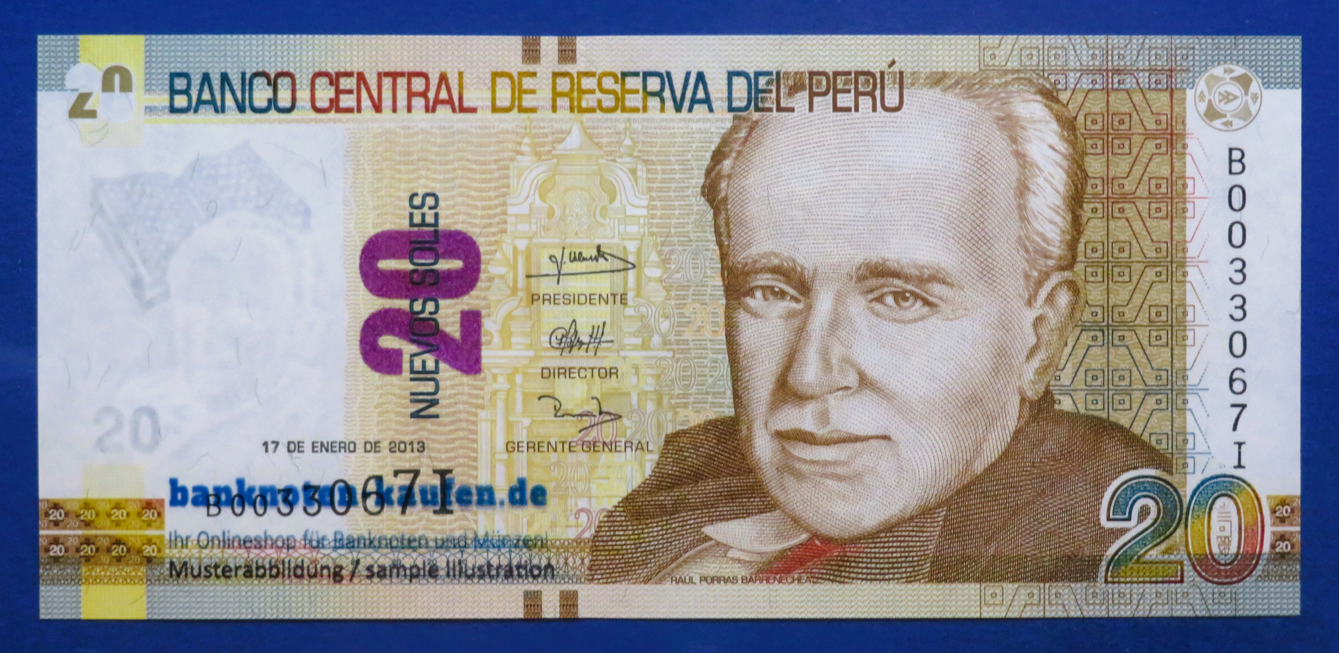 Peru, 20 Nuevos Soles, 2013, uncirculated (UNC), P-188