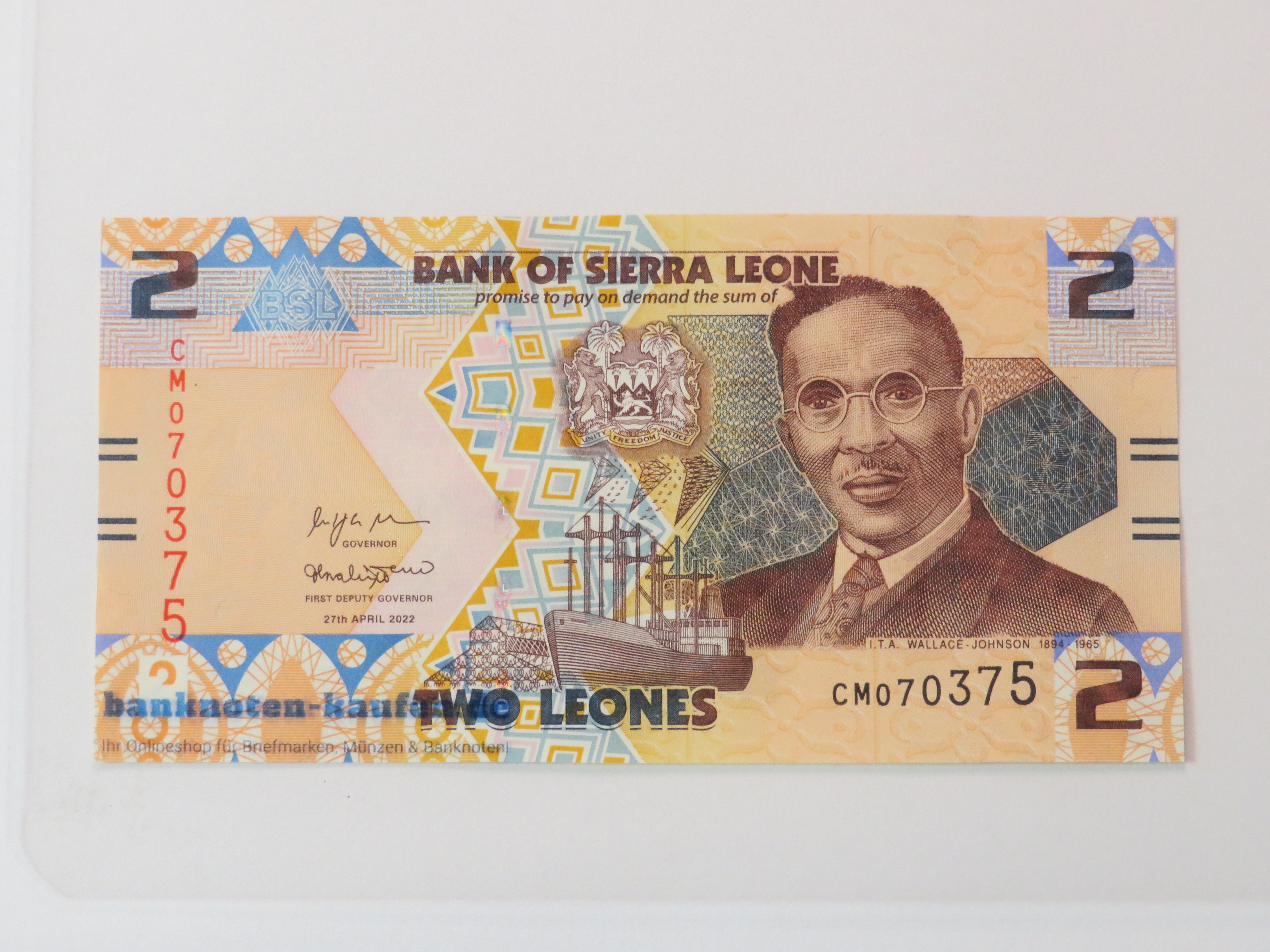 Sierra Leone - 2 Leones - UNC