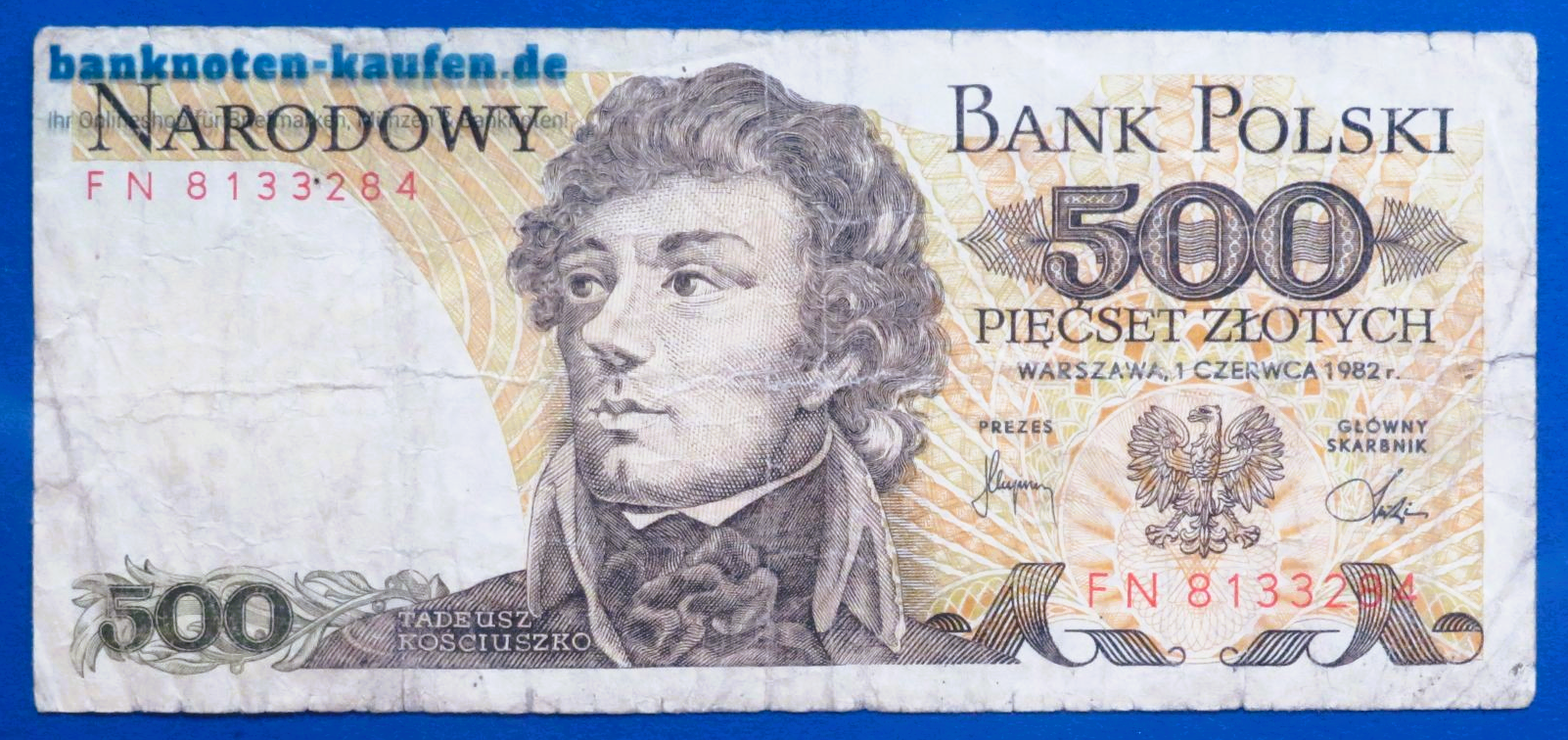 Poland, 500 Zloty, 1982, circulated (USED / VG), P-145d