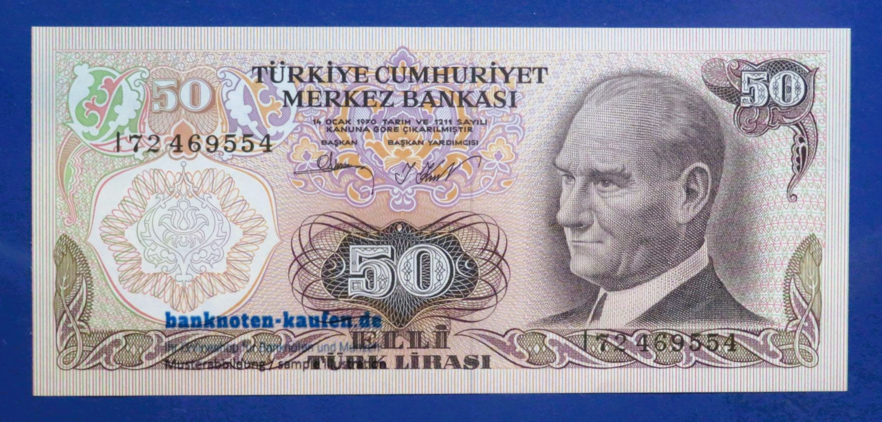 Turkey, 50 Lira, 1976ND, uncirculated (UNC), P-188