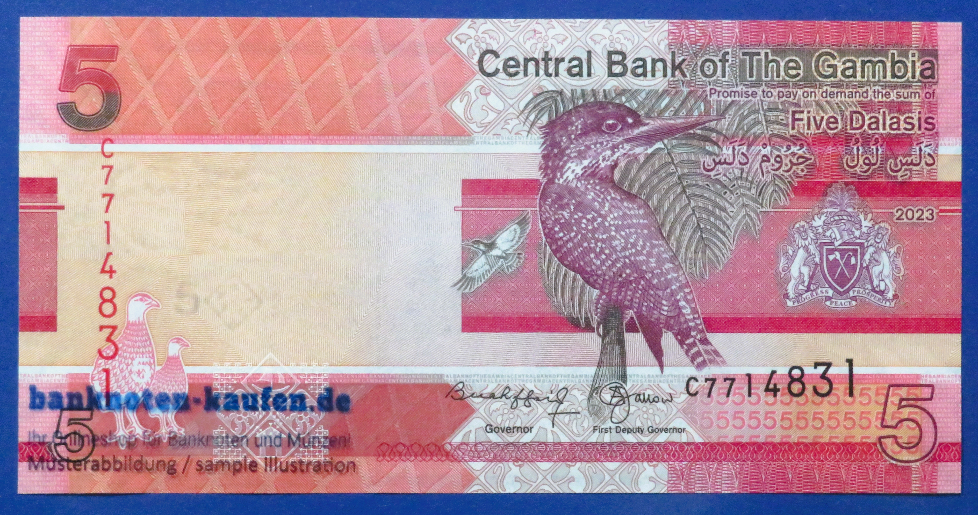 Gambia, 5 Dalasis, 2023, uncirculated (UNC), P-37