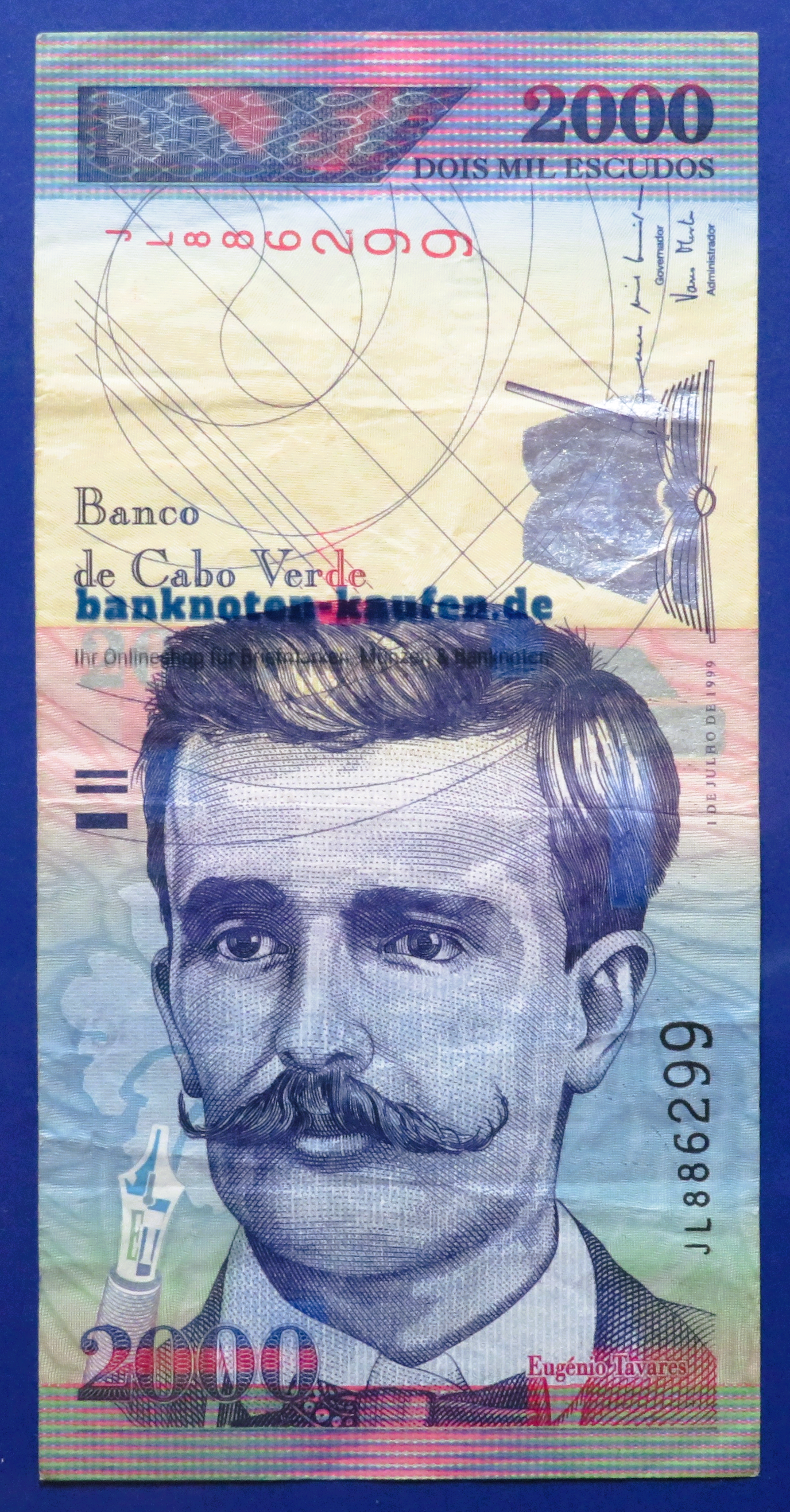 Kap Verde, 2.000 Escudos, 1999, gebraucht (USED / VF), P-66a