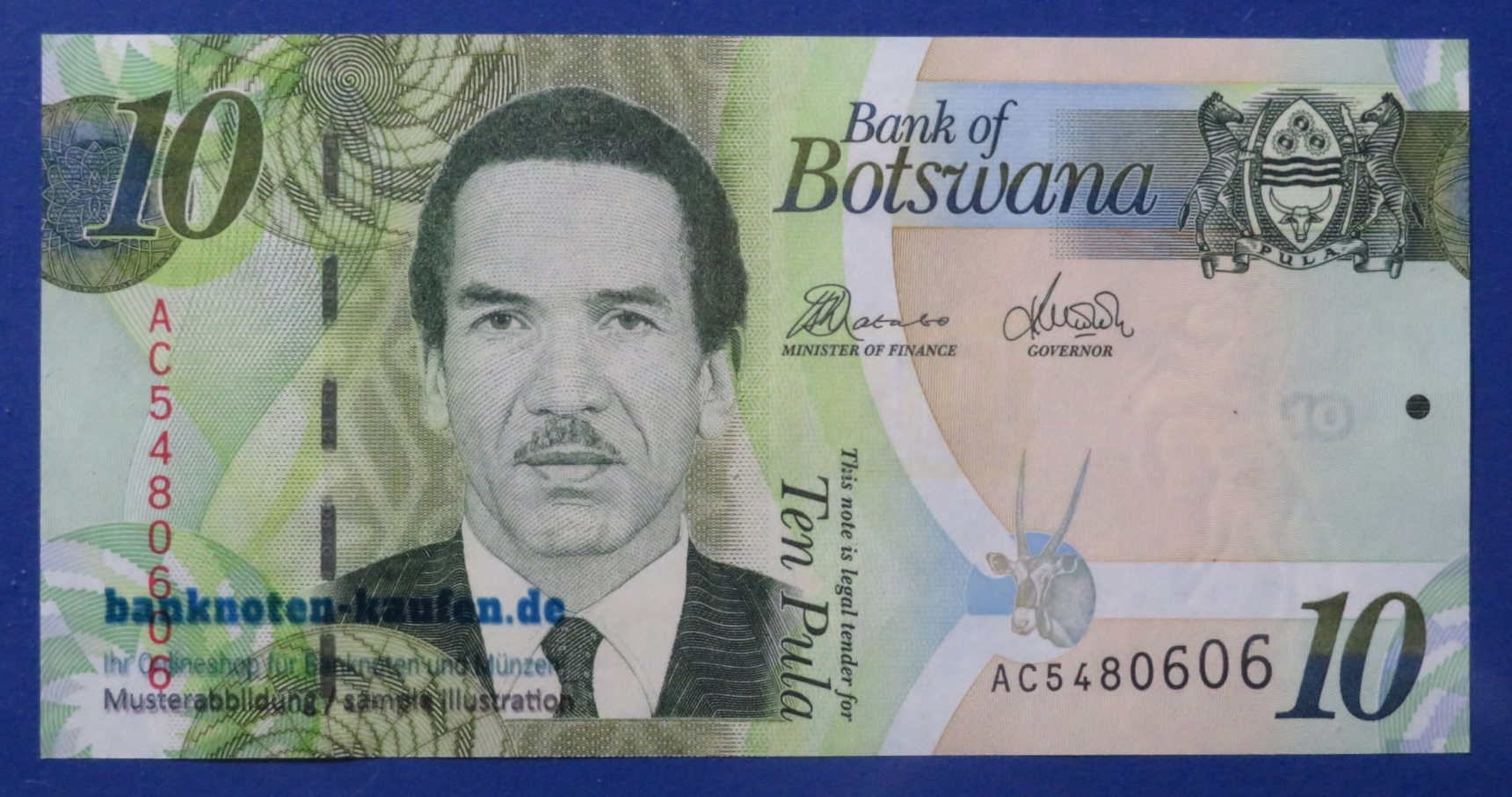 Botswana, 10 Pula, 2012, uncirculated (UNC), P-30
