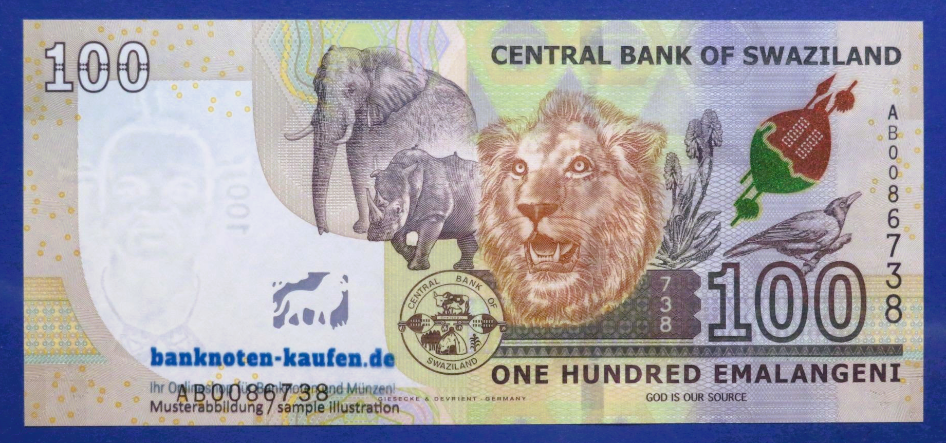 Swaziland, 100 Emalangeni, 2017, uncirculated (UNC), P-42