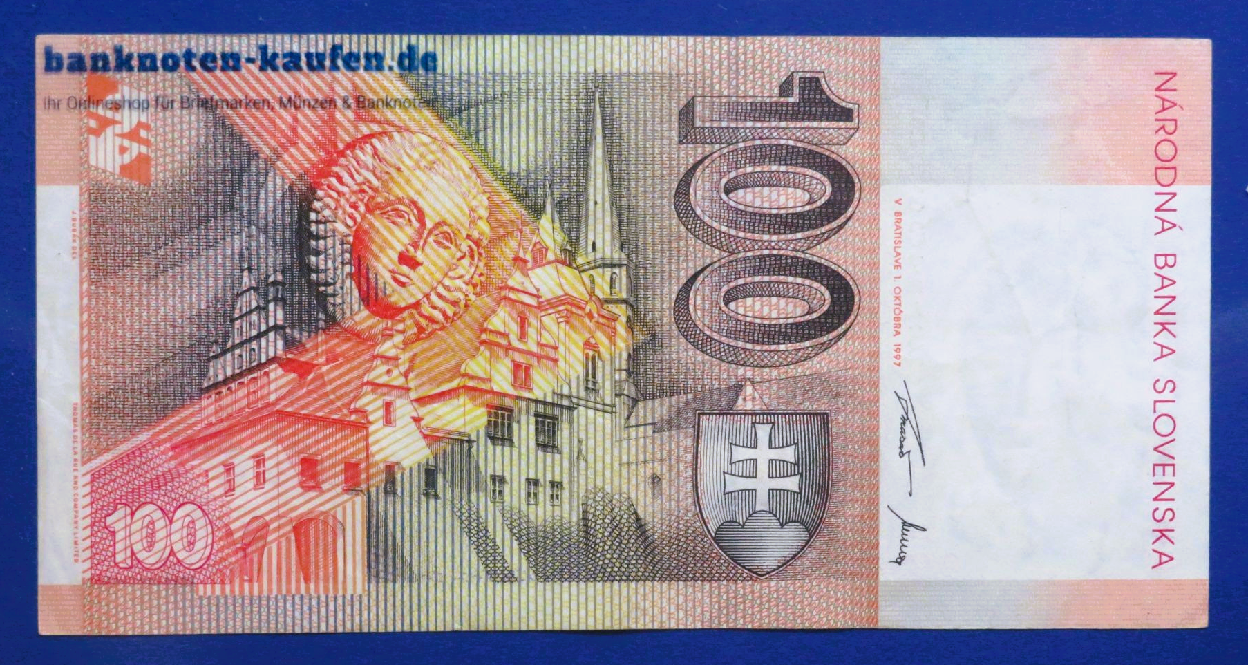 Slowakei, 100 Korun, 1997, gebraucht (USED / VF), P-25b