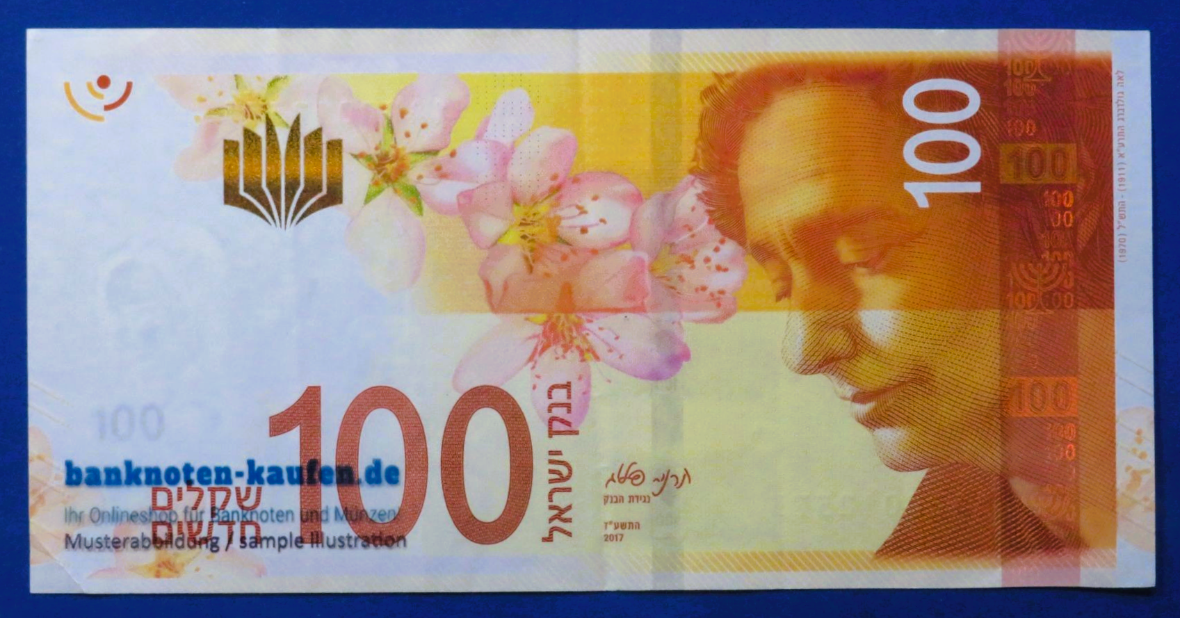 Israel, 100 Shekels, 2017, circulated (USED / VF), P-67