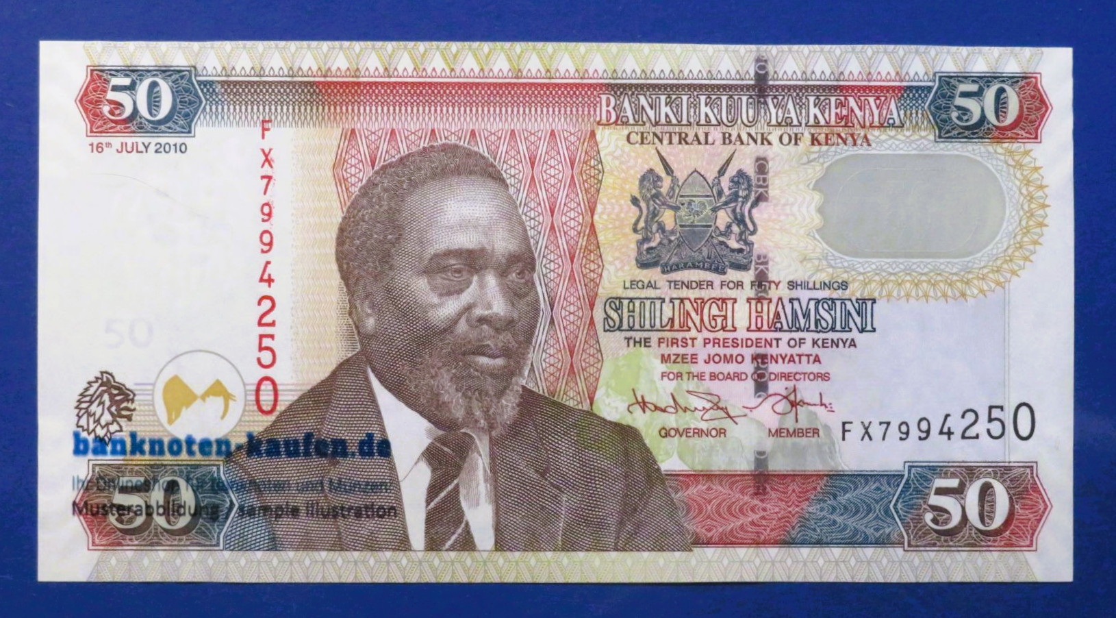 Kenia, 50 Shillings, 2010, fast kassenfrisch (AU), P-47e