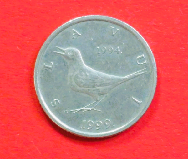 Kroatien:  1 Kuna, 1999, gebraucht (used / ss-vz), Gedenkausgabe, # 13.2