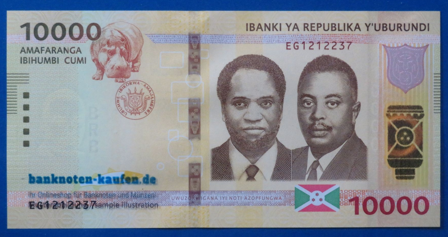 Burundi - 10,000 Francs, 2018, uncirculated (UNC) 