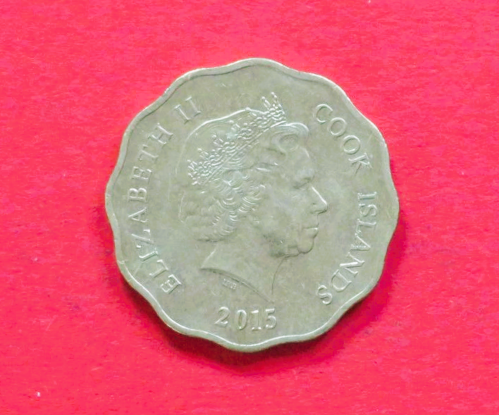 Cook Inseln: 1 Dollar, 2015, gebraucht (used / ss), # 901a