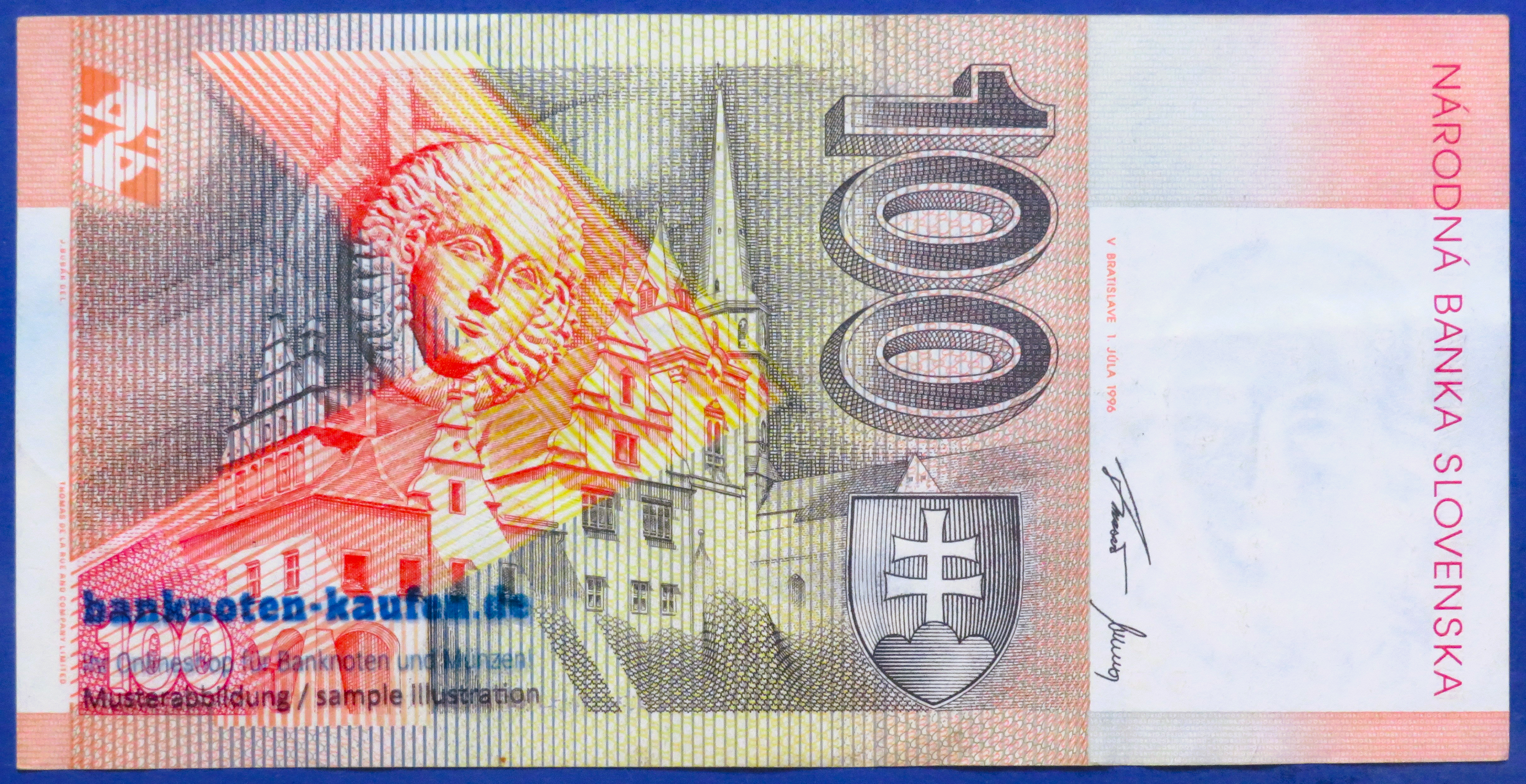 Slovakia, 100 Korun, 1996, circulated (USED / VF), P-25a