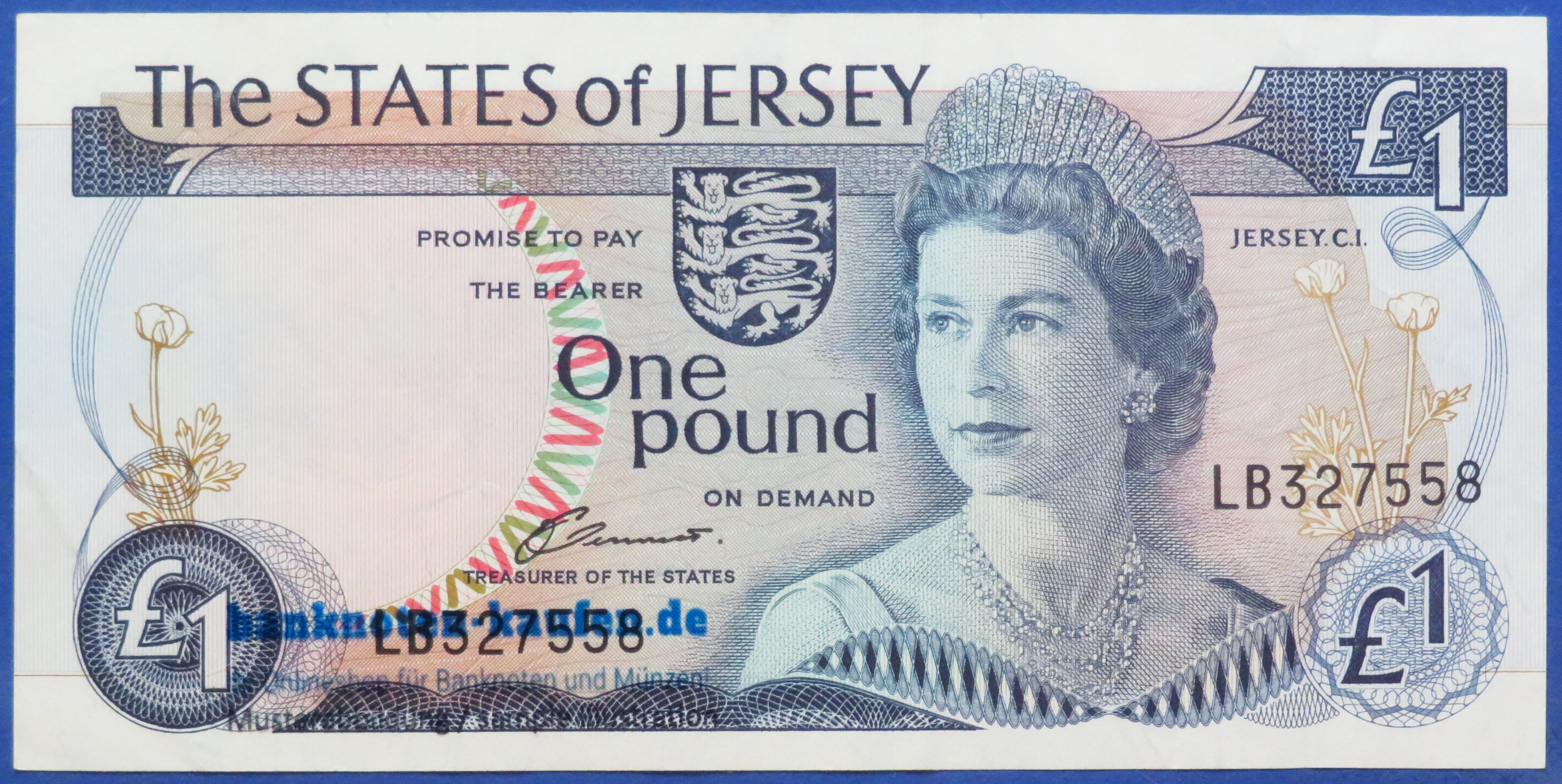 Jersey, 1 Pound, 1976-88ND, gebraucht (USED / VF), P-11a