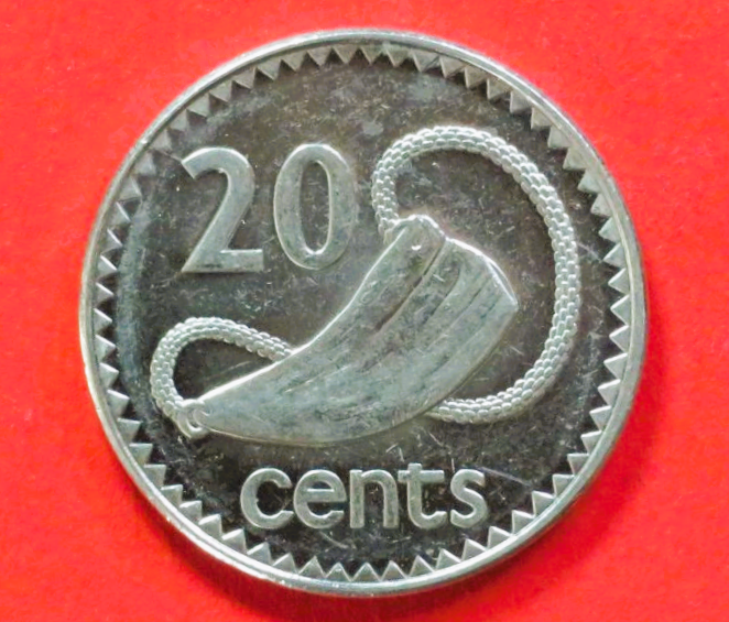 Fidschi: 20 Cents, 1990-2006, gebraucht (used / ss-vz), # 53a