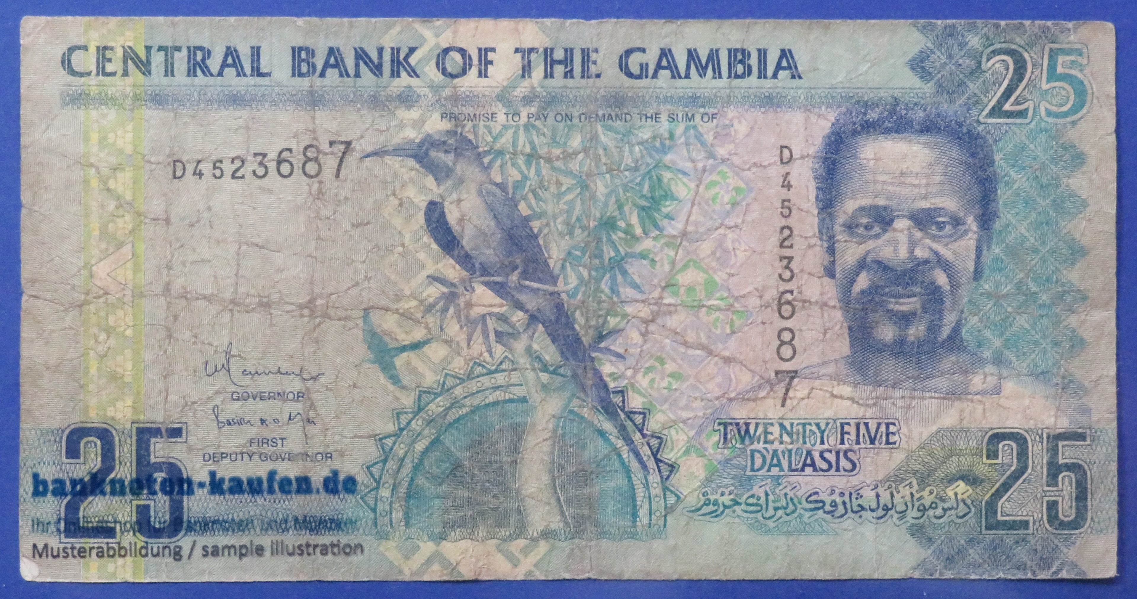 Gambia, 25 Dalasis, 2006ND, circulated (USED / G), P-27