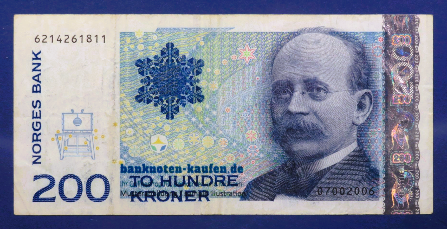 Norway, 200 Kroner, 2006, circulated (USED / VF), P-50d