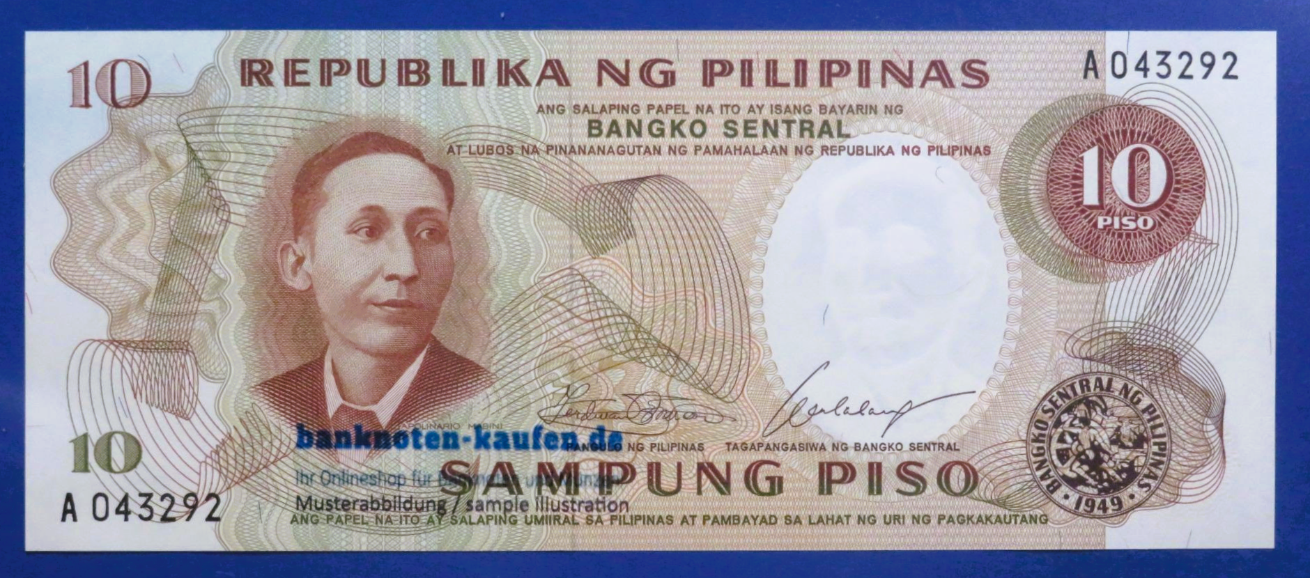 Philippines, 10 Piso, 1970ND, uncirculated (UNC), P-144a